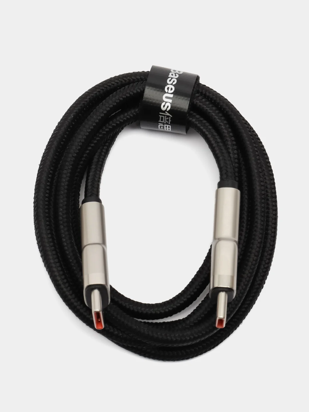 Черный кабель Baseus Type-C to Type-C, 5A, 100W /Самсунг/Хонор/Xiaomi/Андроид/Redmi CATJK-C