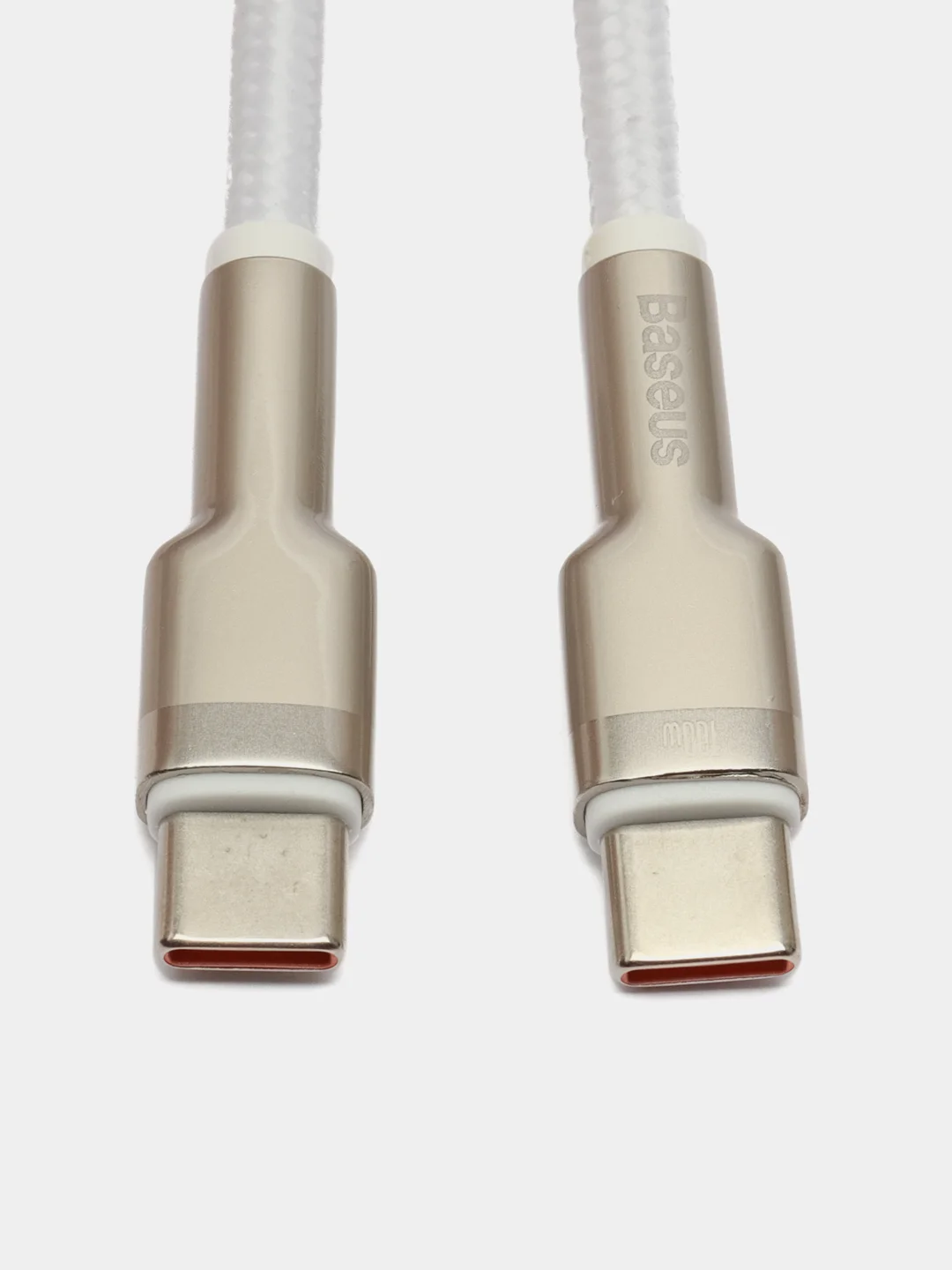 Белый кабель Baseus Type-C to Type-C, 5A, 100W /Самсунг/Хонор/Xiaomi/Андроид/Redmi CATJK-C
