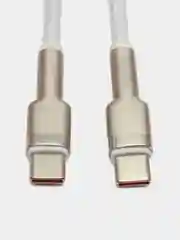 Белый кабель Baseus Type-C to Type-C, 5A, 100W /Самсунг/Хонор/Xiaomi/Андроид/Redmi CATJK-C