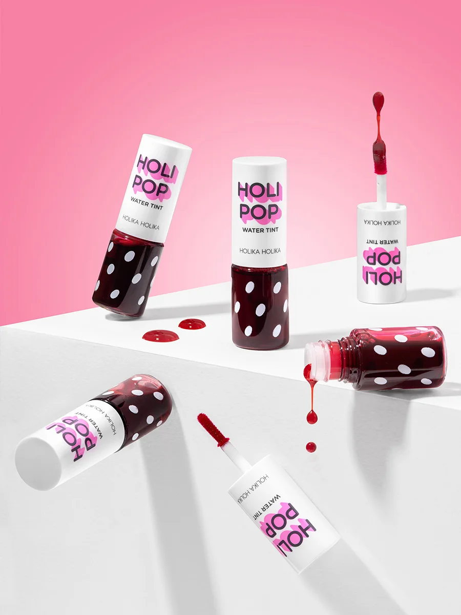 Стойкий жидкий тинт для губ Holipop Water Tint, оттенок 03 розовый 9 мл