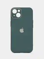 Белый чехол для iPhone 13, со стеклянной панелью и защитой камеры