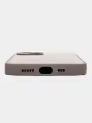 Бежевый меланж чехол на iPhone 13, со стеклянной панелью и защитой камеры