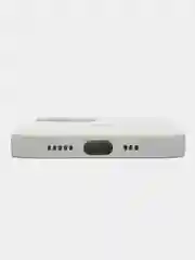 Белый чехол на iPhone 13, со стеклянной панелью и защитой камеры