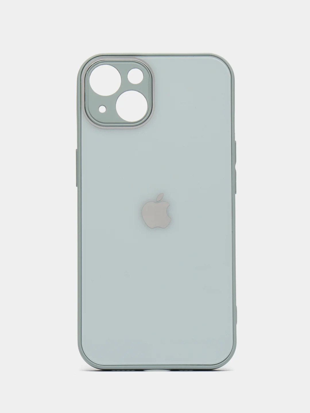 Ледяной чехол на iPhone 13, со стеклянной панелью и защитой камеры