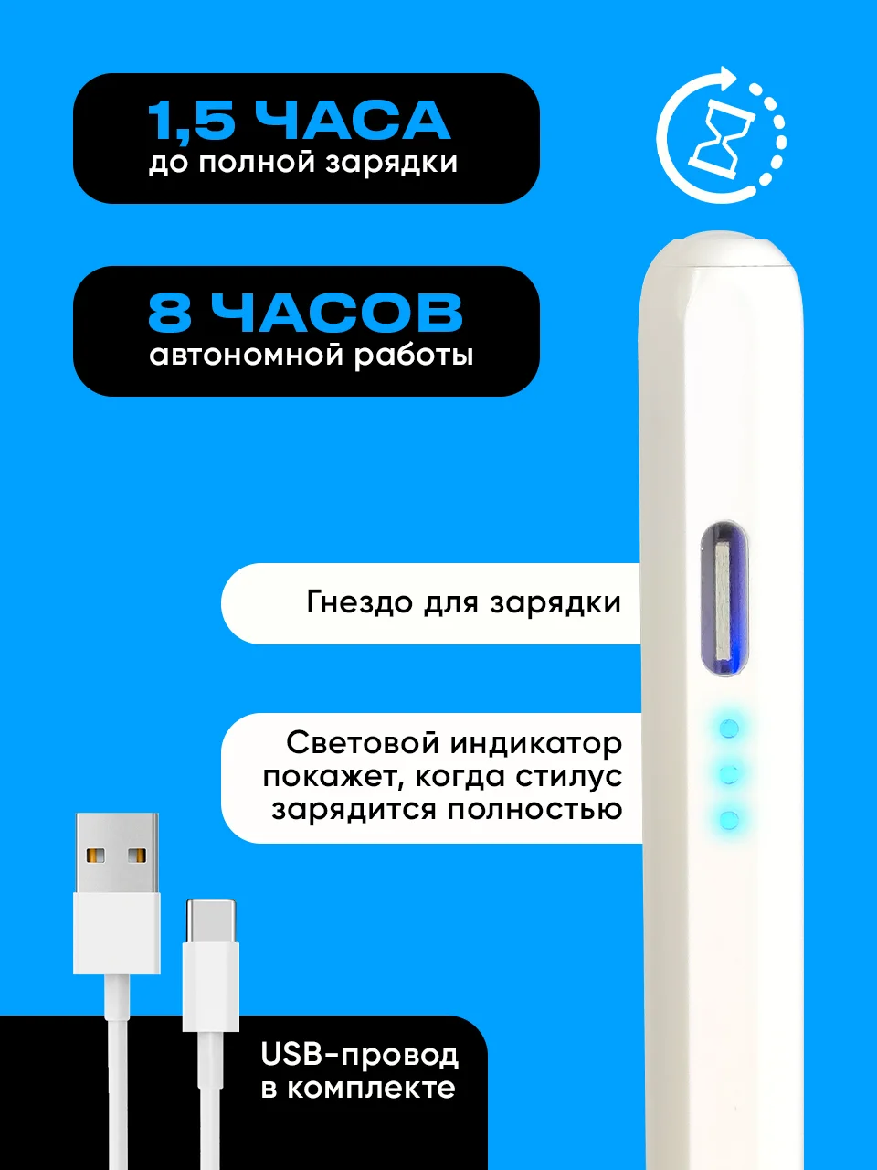 Белый стилус для планшета iPad SSY, Apple pencil для рисования, ручка для планшета Apple