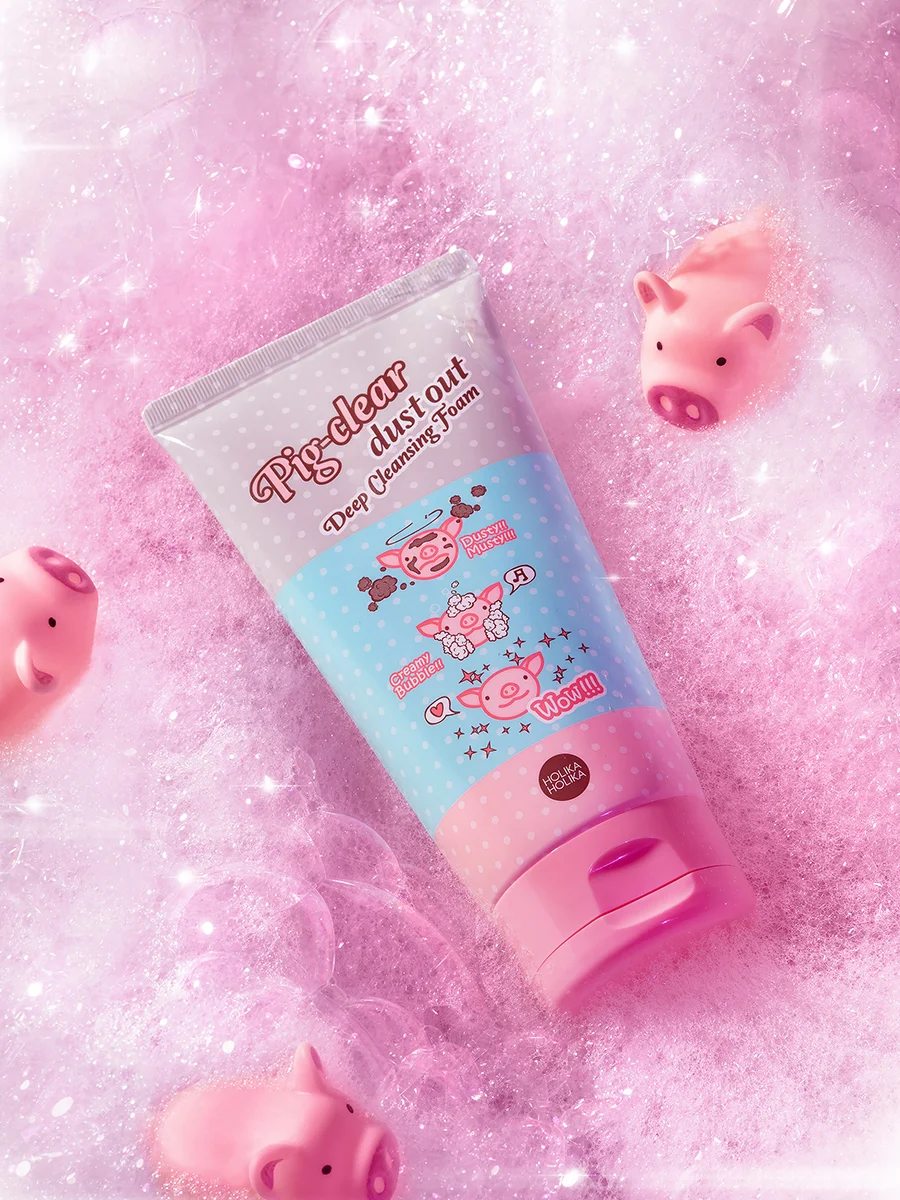 Глубоко очищающая пенка для лица с коллагеном Holika Holika Pig