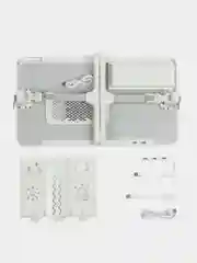 Белый столик подставка складной для ноутбука, с вентилятором, USB разветвитель на 3 порта кабель