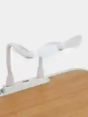 Белый столик подставка складной для ноутбука, с вентилятором, USB разветвитель на 3 порта кабель