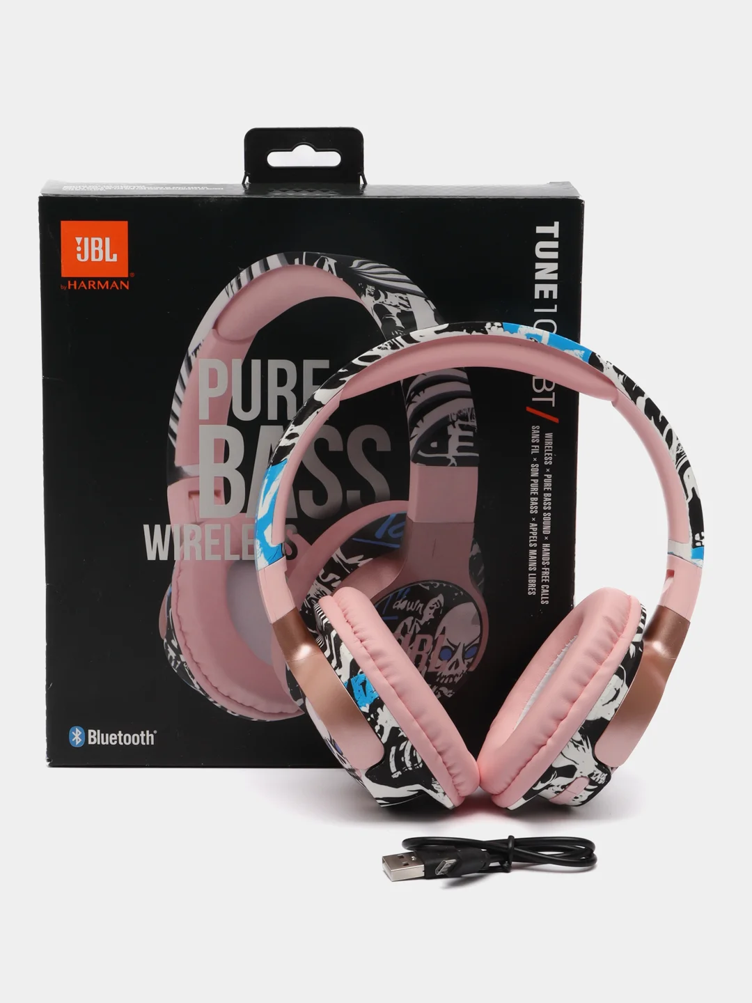 Розовый беспроводные наушники JBL TUNE 1000BT