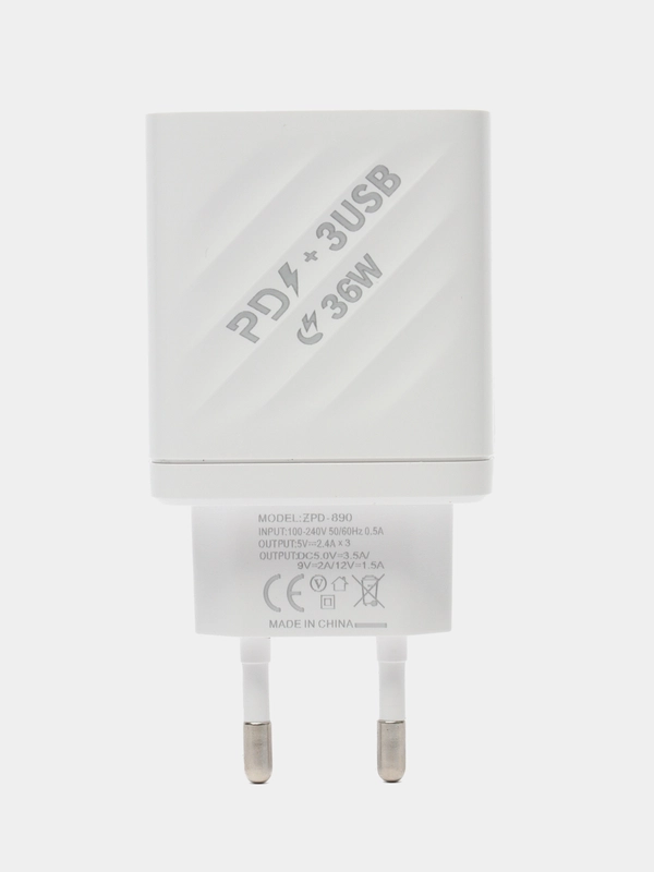 Быстрая Зарядка для iPhone, USB-C, TYPE-C(20W / 3.1A) Сетевой блок питания Адаптер айфона
