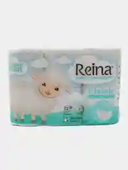 Белый туалетная бумага Reina Classic, 12 рулонов, 2 слоя, туалетная бумага, реина, 2 слоя