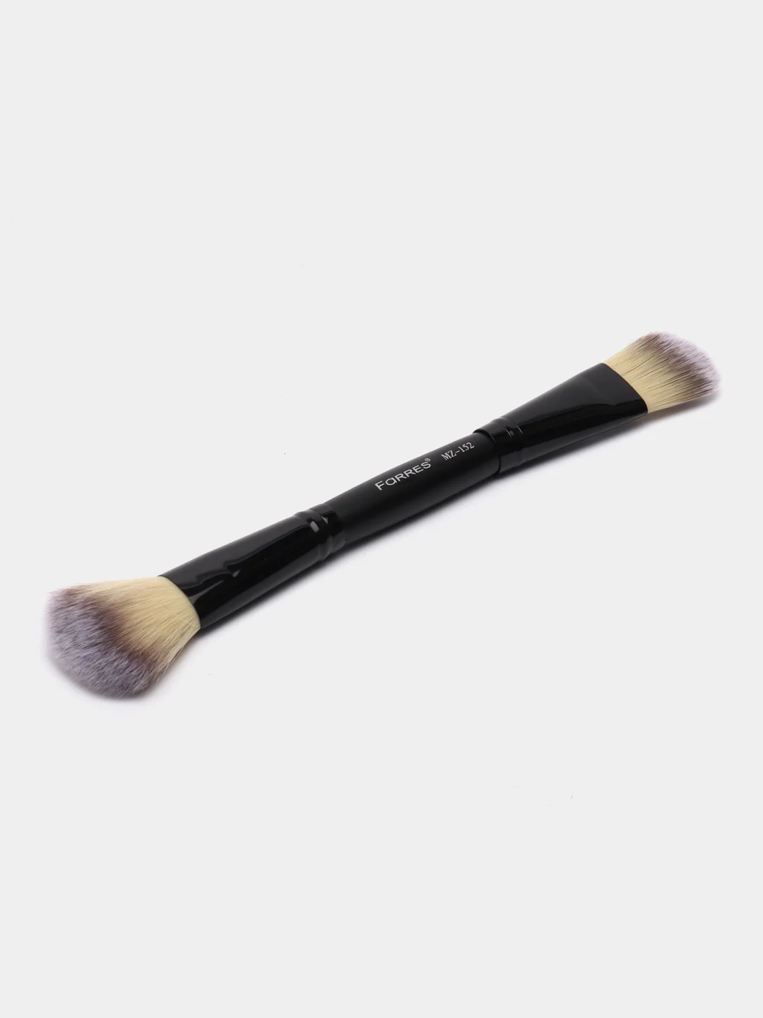 Белый кисть для макияжа двусторонняя Farres cosmetics