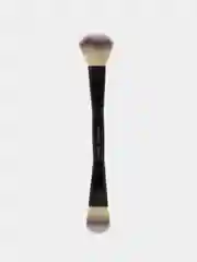 Белый кисть для макияжа двусторонняя Farres cosmetics