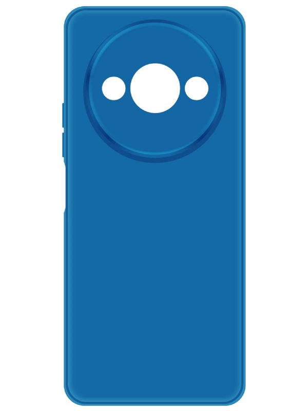 Чехол-накладка Krutoff Silicone Case для Xiaomi Redmi A3/Poco C61 синий