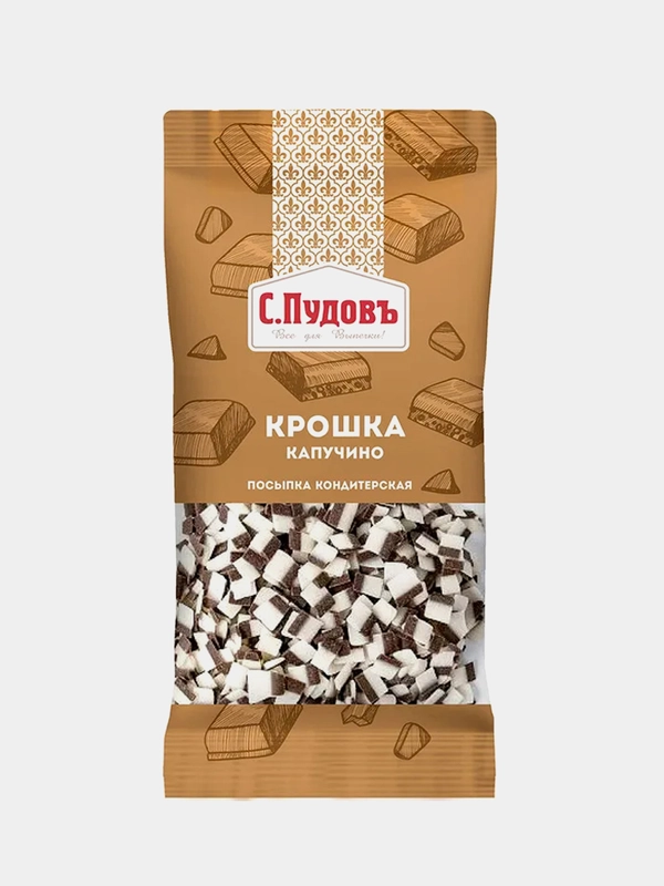 Посыпка шоколадная С.Пудовъ "Крошка", со вкусом капучино, 30 г