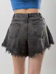Угольный шорты джинсовые, женские шортики с завышенной талией, S-XXXL