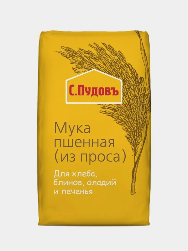 Мука пшенная С.Пудовъ, из проса, 500 г
