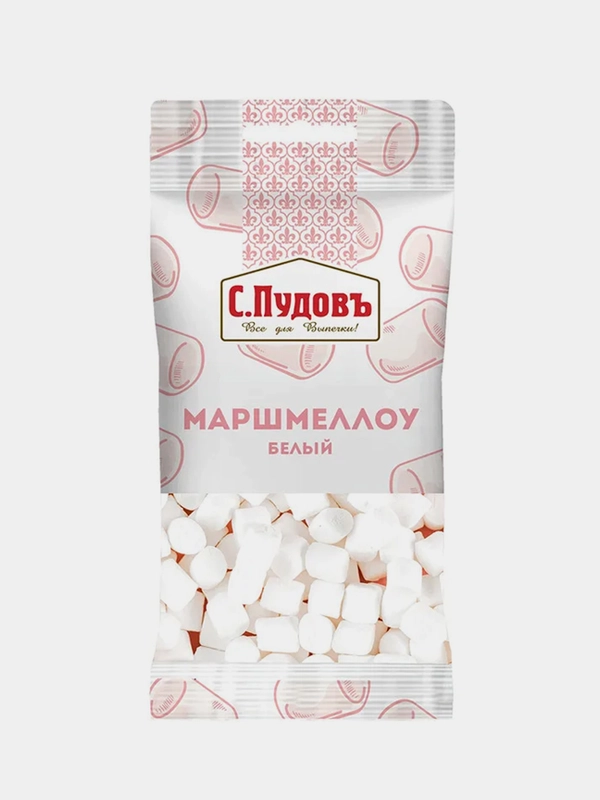 Посыпка кондитерская С.Пудовъ "Маршмеллоу", белый, 10 г