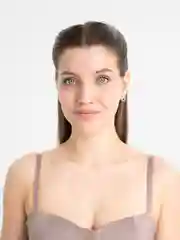 Серьги гвоздики круглые со стразами