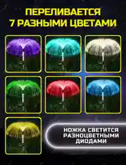 Садовый светильник на солнечных батареях для дачи и сада, фонарь Медуза,уличный светлячок