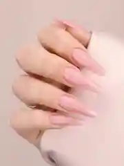 Розовый акрил-гель (Acryl gel) полигель FOXY EXPERT для наращивания ногтей с шиммером