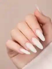 Белый акрил-гель (Acryl gel) полигель FOXY EXPERT для наращивания ногтей с шиммером