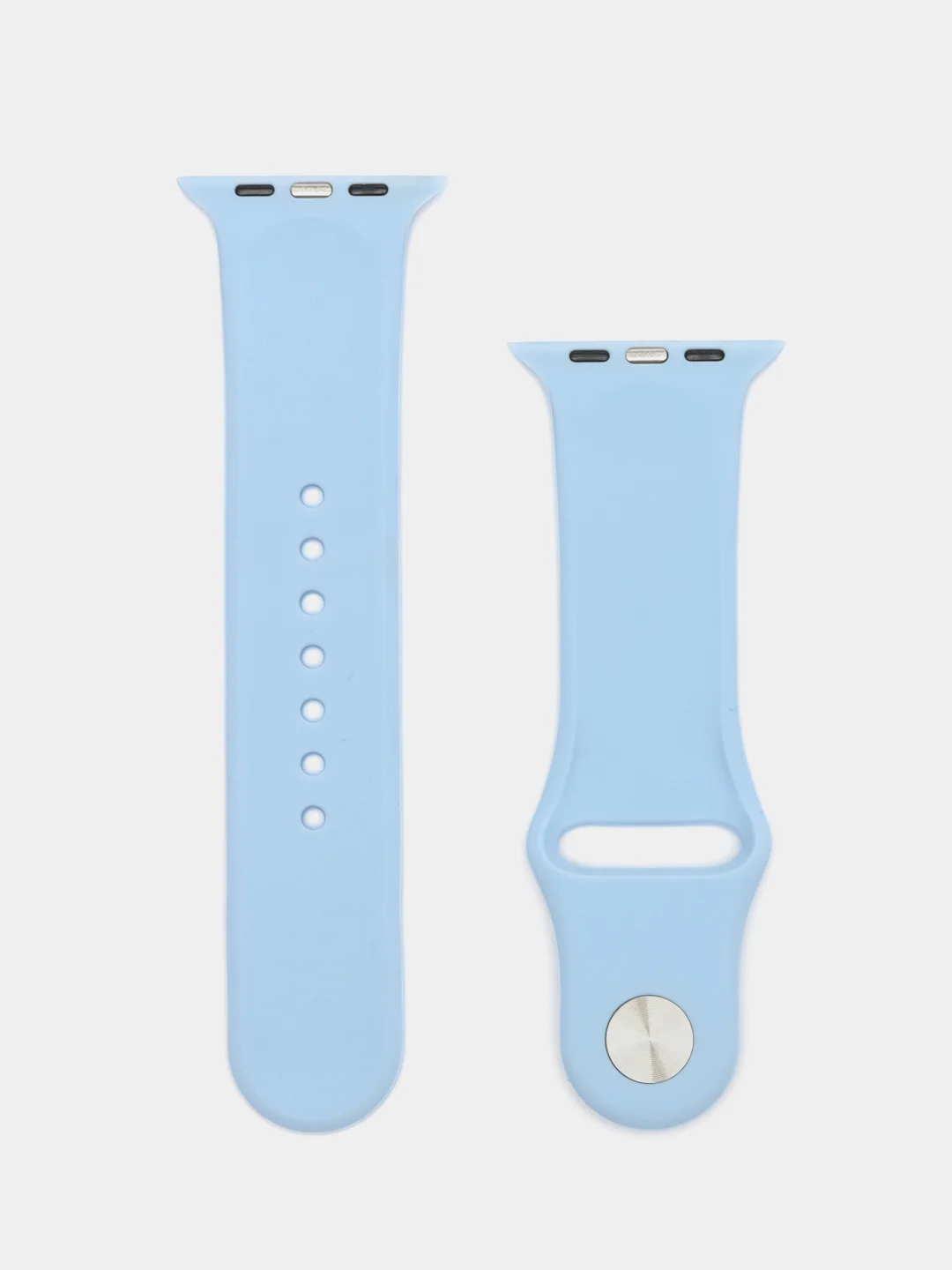 Небесно-голубой силиконовый ремешок для Apple Watch
