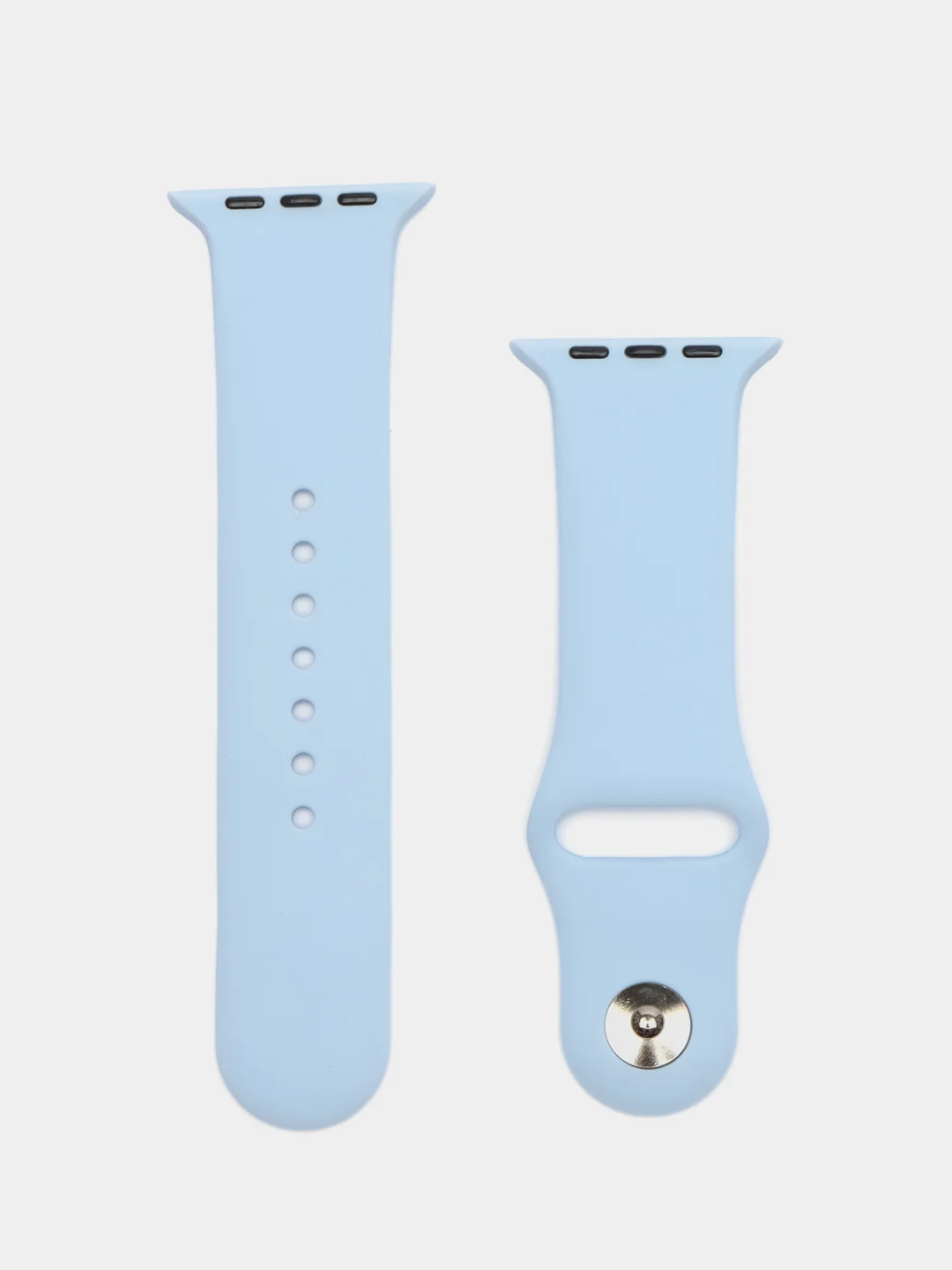 Небесно-голубой силиконовый ремешок для Apple Watch