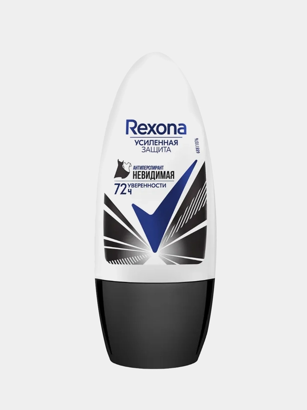 Антиперспирант шариковый Rexona "Невидимая на черном и белом", женский, 50 мл