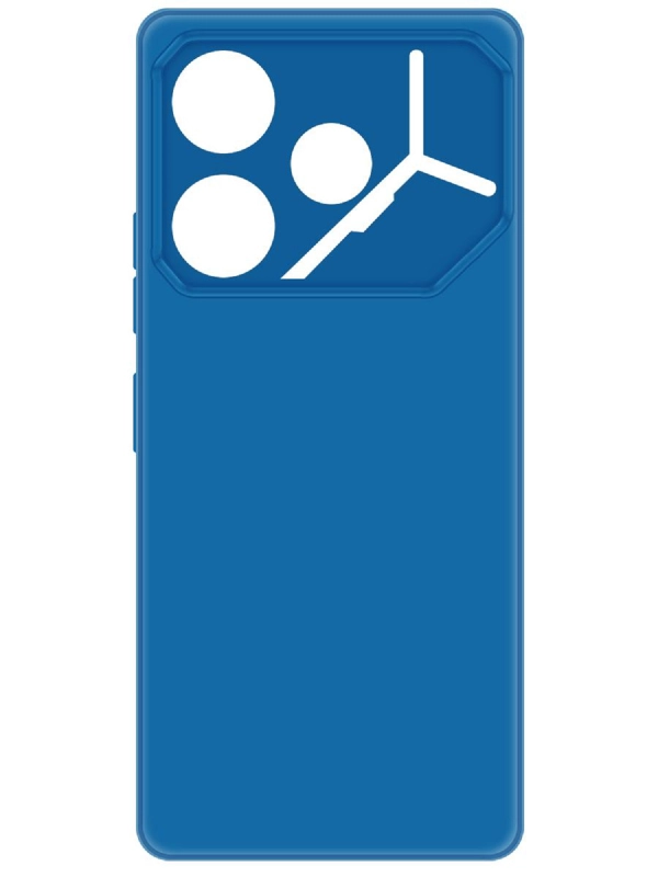 Чехол-накладка Krutoff Silicone Case для TECNO Pova 6 синий