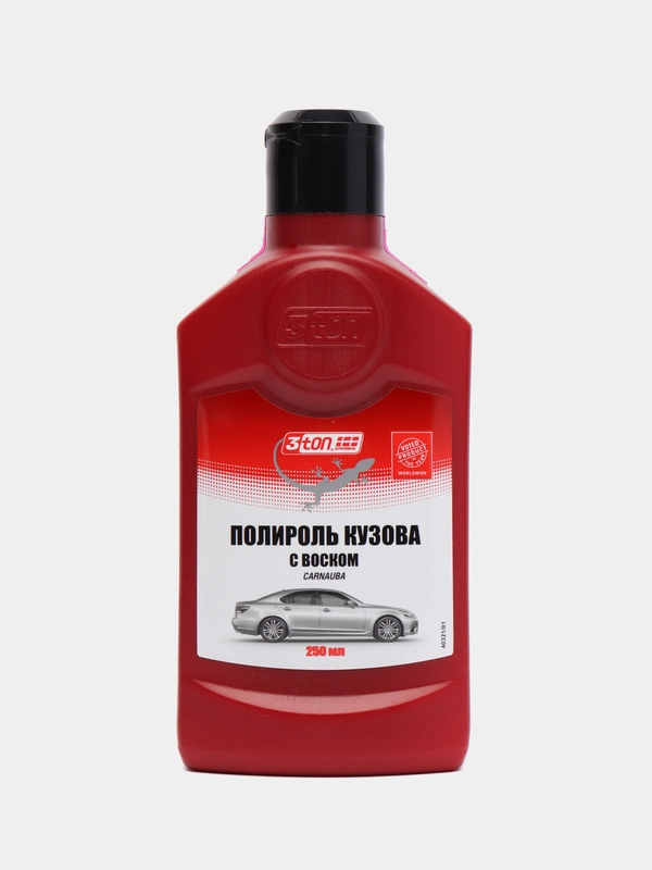 Полироль кузова 250мл с воском 3TON WAX флакон
