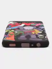 Розовый силиконовый чехол с собакой KAWS на Samsung Galaxy A32