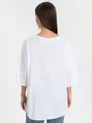 Белый футболка женская, без размера, оверсайз, туника