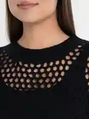 Розовый кофта сетка вязанная