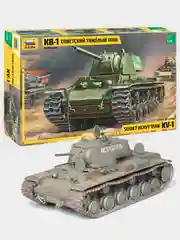 Сборная модель Советский тяжелый танк "КВ-1" масштабная модель 1:35 КИТ пласти