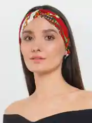 Зеленый повязка на голову женская - чалма