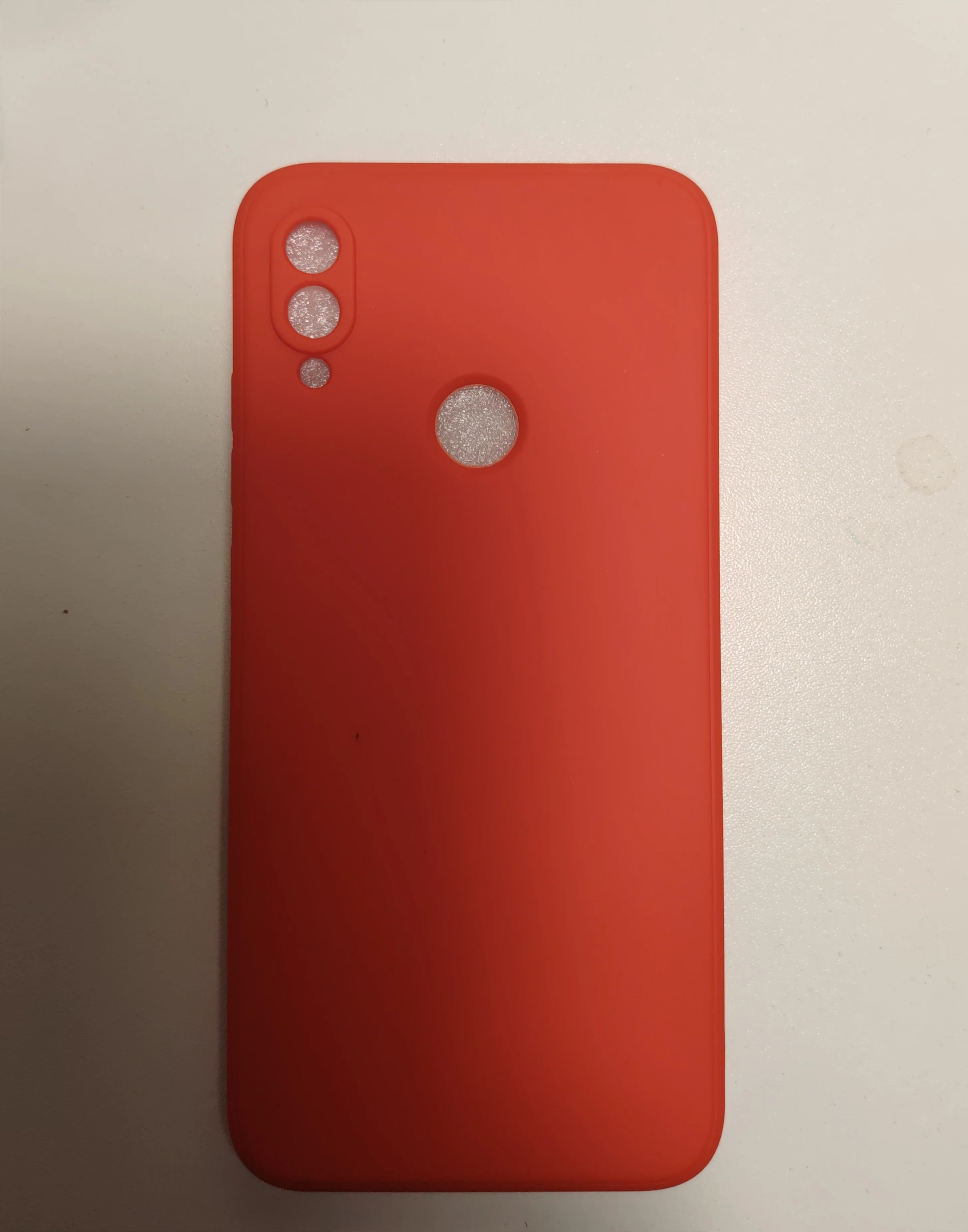Красный чехол с защитой камеры и бархатом внутри для REDMI NOTE 7 / REDMI NOTE 7 PRO