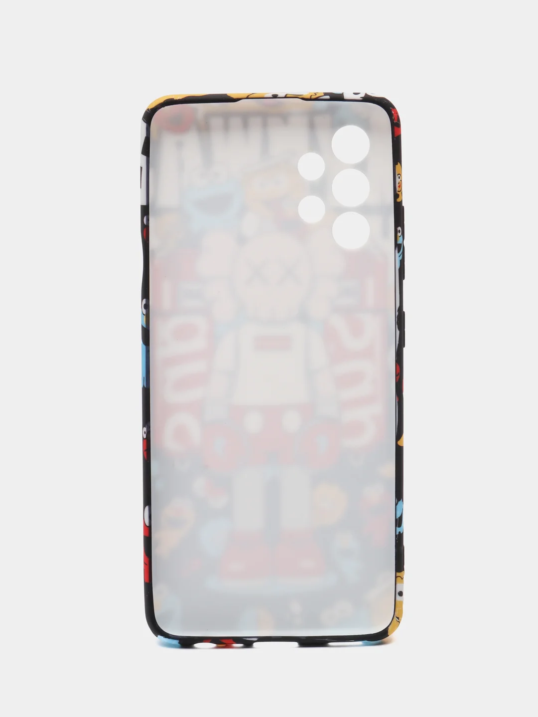 Красный силиконовый чехол с собакой KAWS на Samsung Galaxy A32