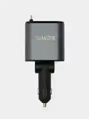 Черный автомобильное зарядное устройство USB Type-C / Зарядка в прикуриватель для телефона