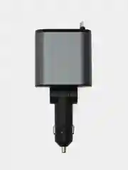 Черный автомобильное зарядное устройство USB Type-C / Зарядка в прикуриватель для телефона