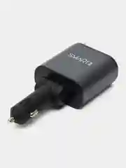Черный автомобильное зарядное устройство USB Type-C / Зарядка в прикуриватель для телефона