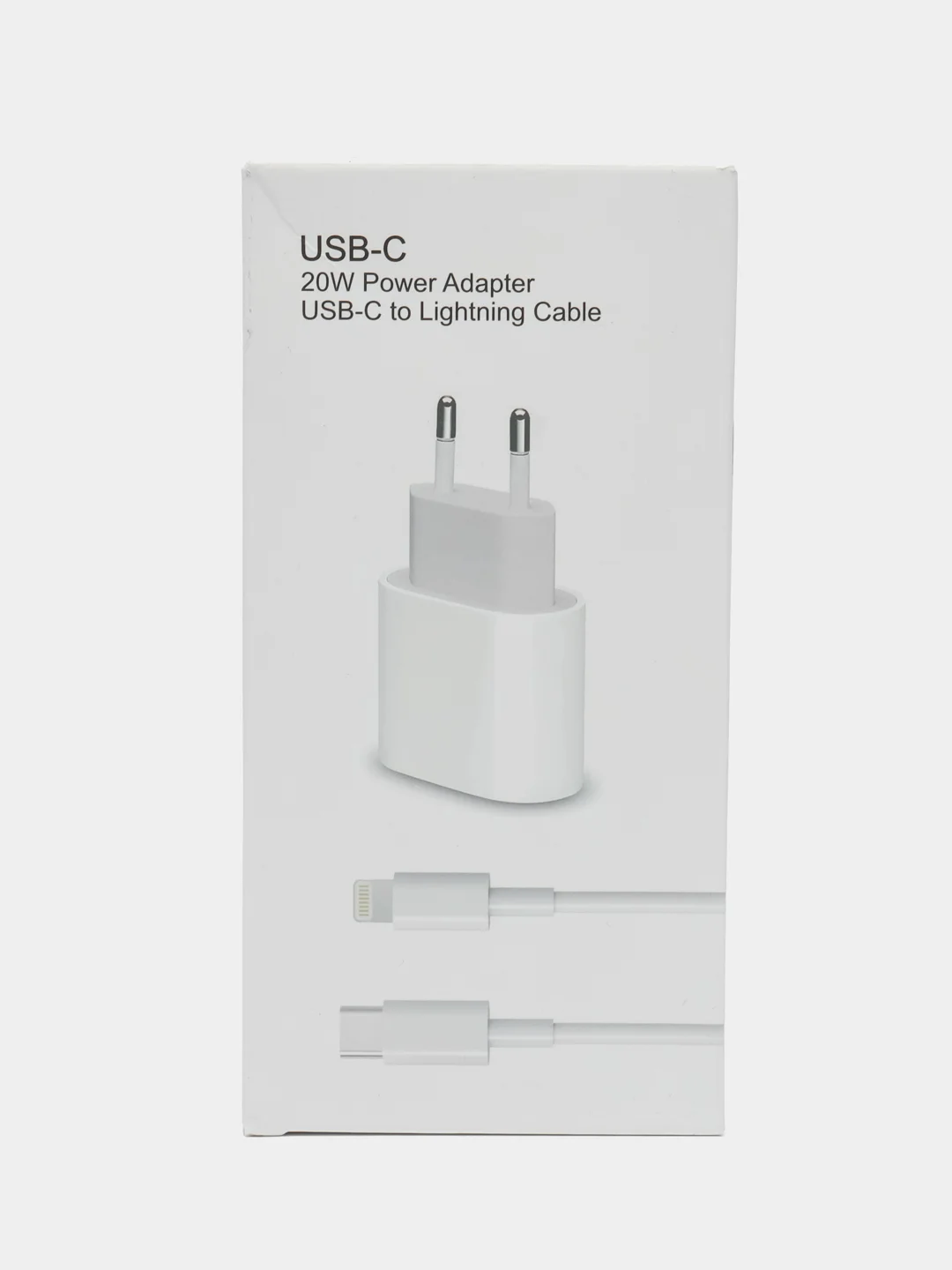 Блок питания для iPhone, 25w, с быстрой зарядкой, с кабелем Type-C - lightning, зарядка