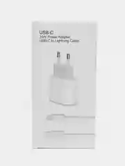 Блок питания для iPhone, 25w, с быстрой зарядкой, с кабелем Type-C - lightning, зарядка