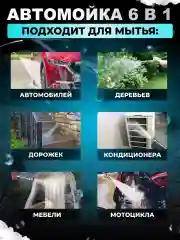Автомобильная мойка для авто / Минимойка на аккумуляторе / Мойка высокого давления