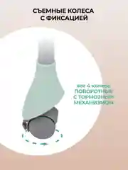 Мятный стульчик для кормления детский Costa Limma