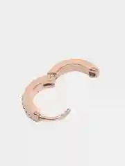 Лимонный серьги-кольца, геометрические из медицинской стали