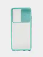 Бирюзовый силиконовый чехол на Samsung Galaxy A32 / Самсунг А32 с защитой тыльной камеры