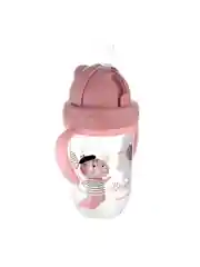 Красный canpol babies Bonjour Paris Поильник-непроливайка с трубочкой и утяжелителем, 270 мл от 6 месяцев