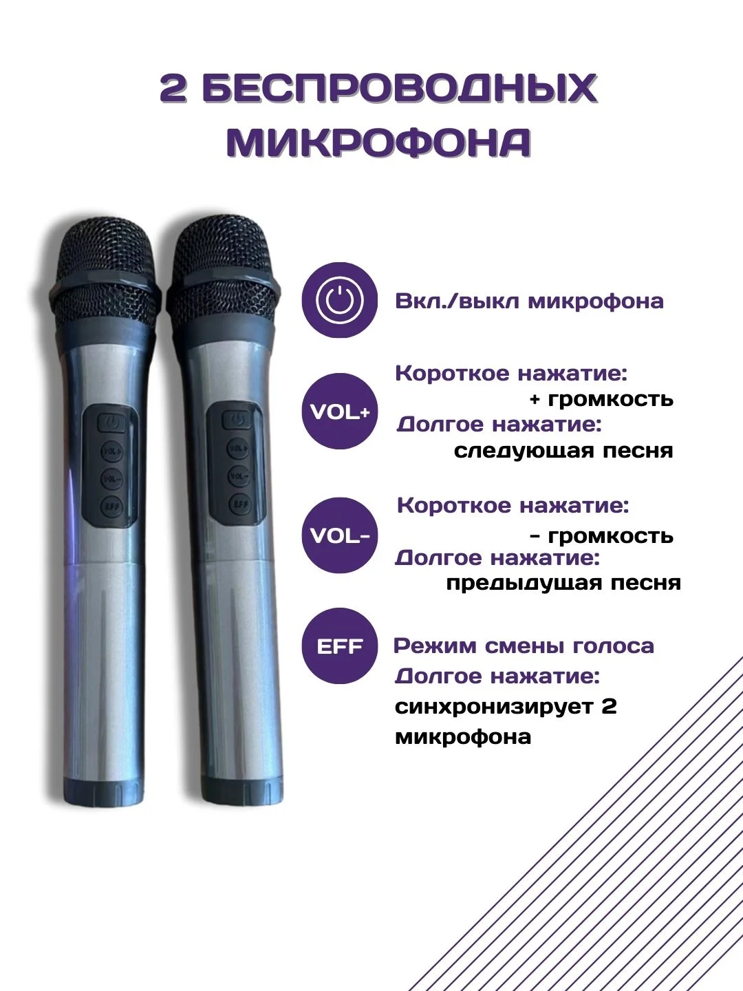Караоке система для дома с двумя микрофонами, саундбар