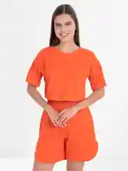 Оранжевый спортивный костюм женский